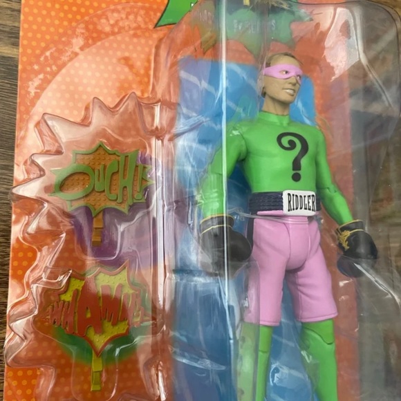 Batman ‘66 The Riddler Boxing Action Figure // McFarlane Toys // NEW in box - Picture 3 of 3